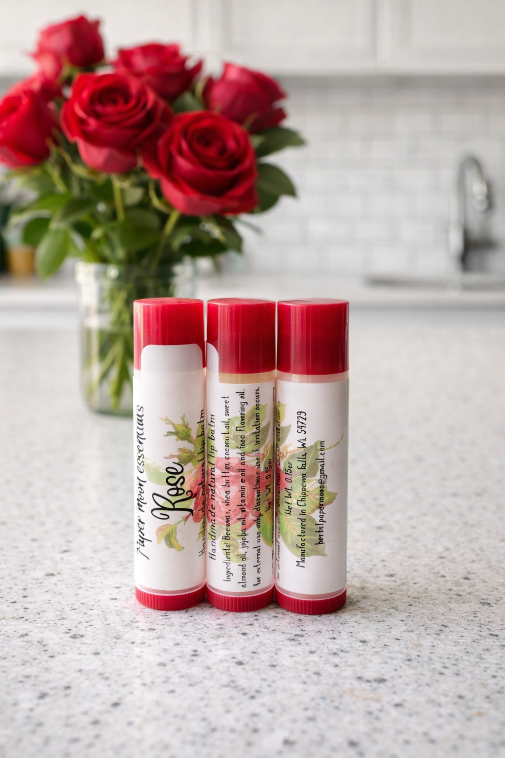 All natural lip balms - multiple flavors (price is per tube)