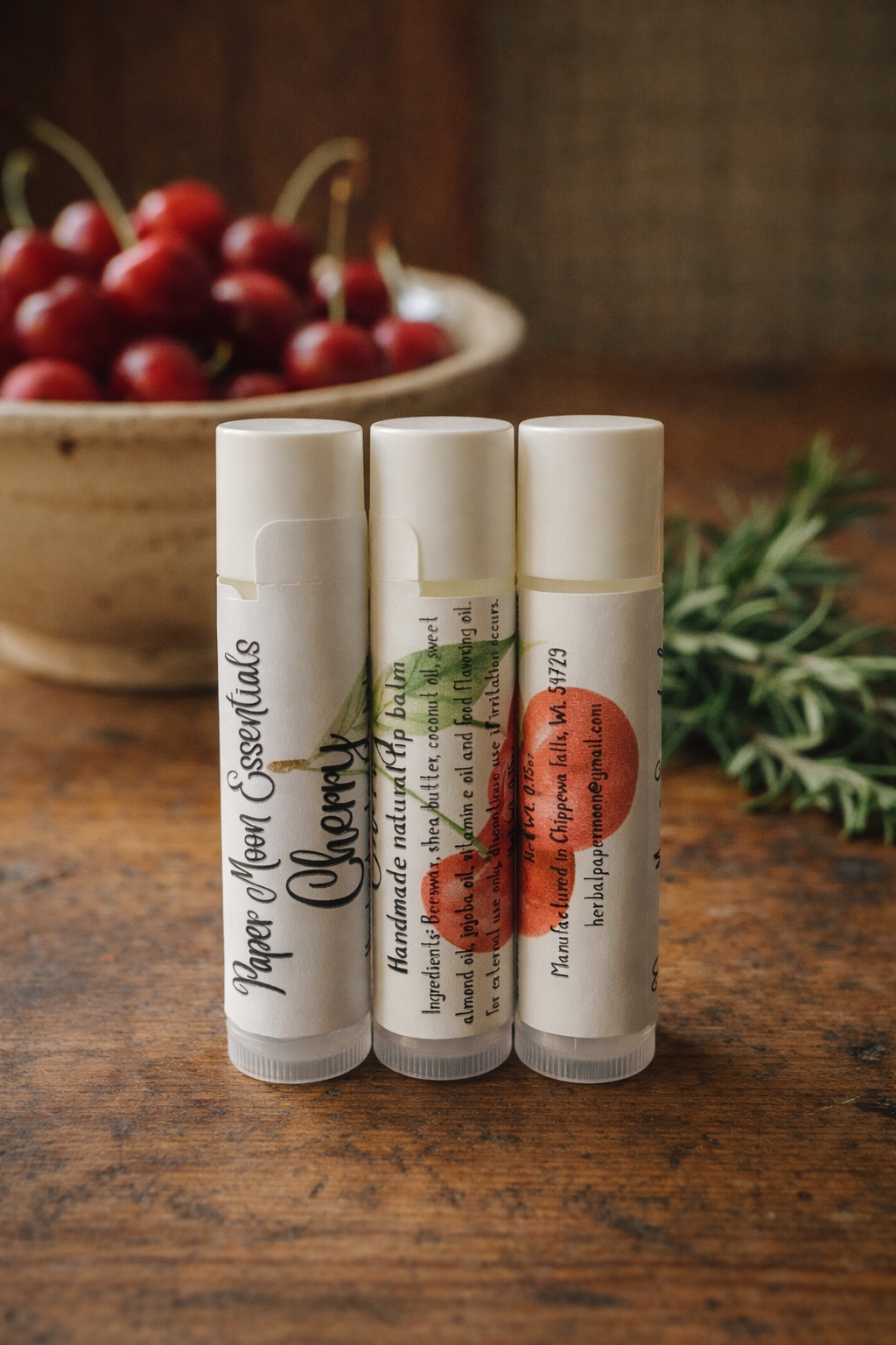 All natural lip balms - multiple flavors (price is per tube)