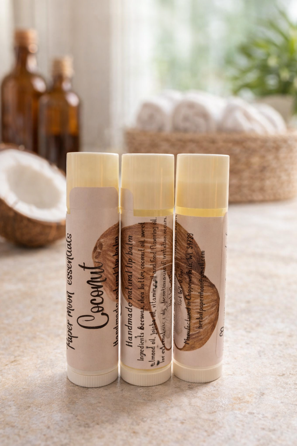 All natural lip balms - multiple flavors (price is per tube)