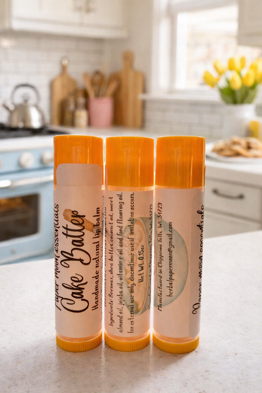 All natural lip balms - multiple flavors (price is per tube)