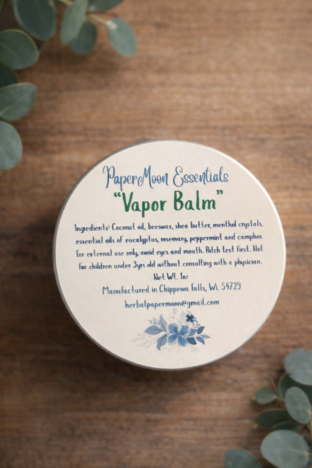 All-natural Vapor balm
