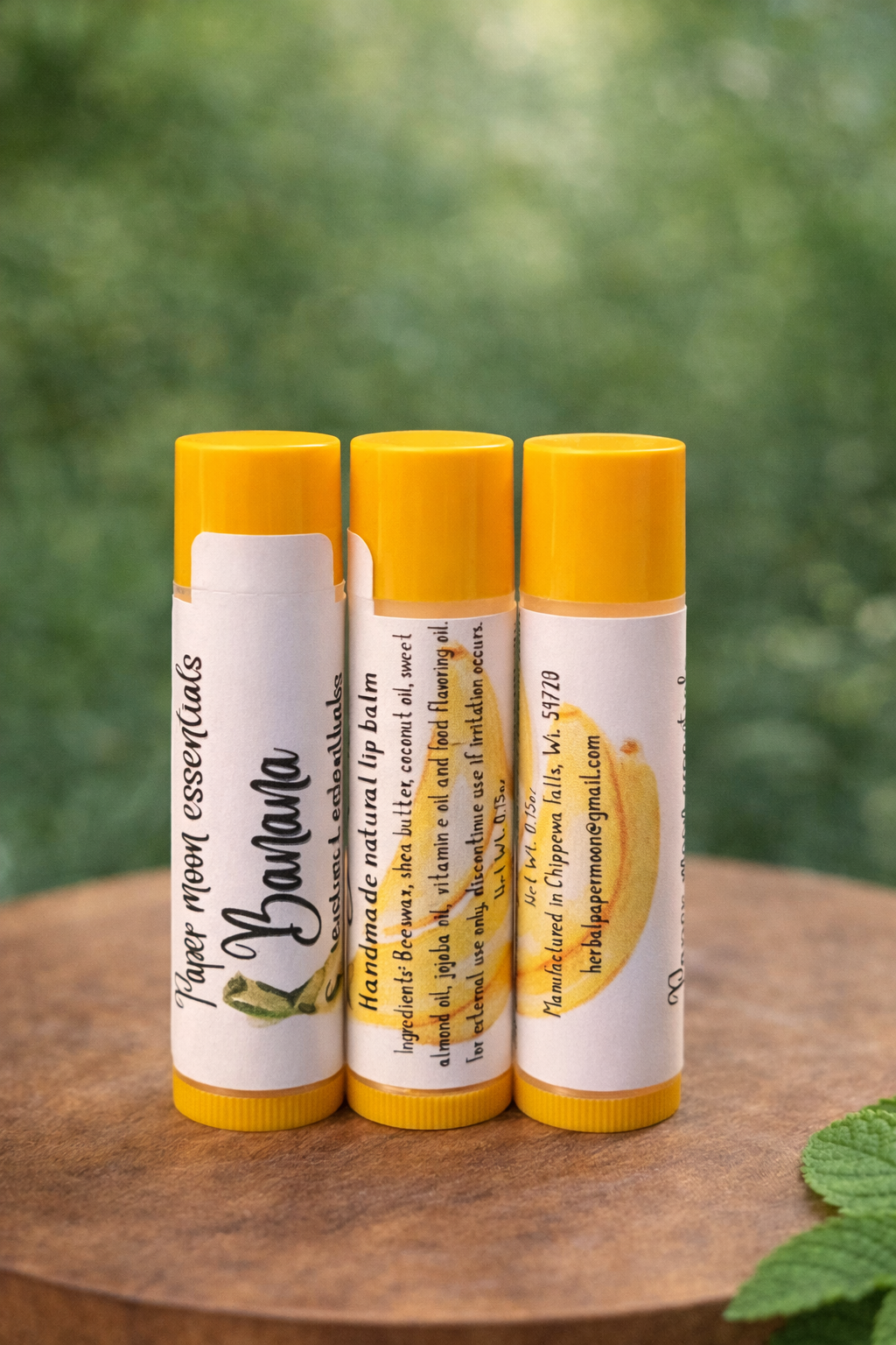 All natural lip balms - multiple flavors (price is per tube)