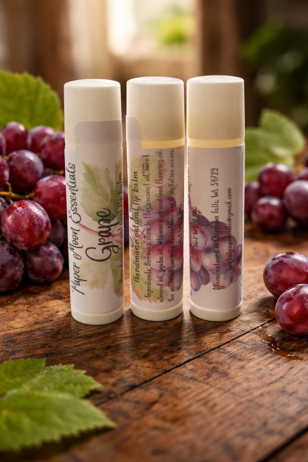 All natural lip balms - multiple flavors (price is per tube)